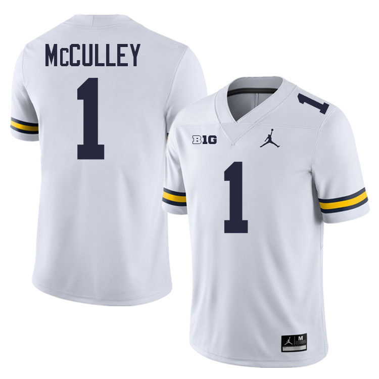 Donaven McCulley Michigan Jersey,Michigan Wolverines #1 Donaven McCulley College Football Jersey Youth-White